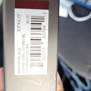 Tumi Province Sig Passport cover blue